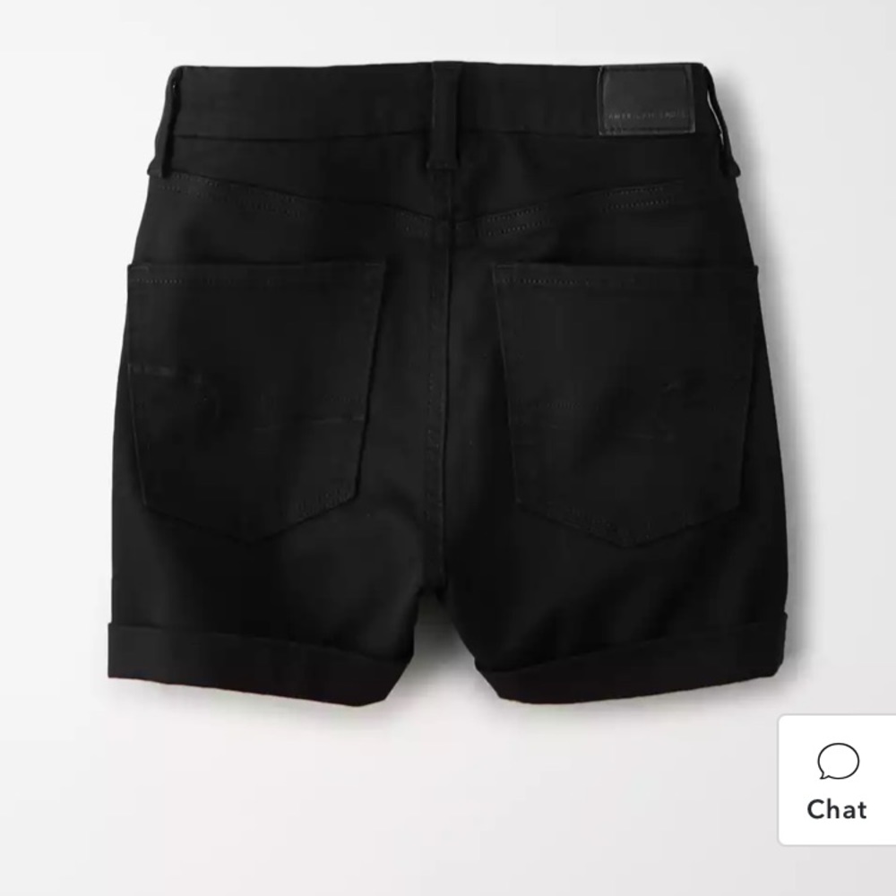 American Eagle Black AE Ne(x)t Level Curvy High-Waisted Short Short - Picture 5 of 14